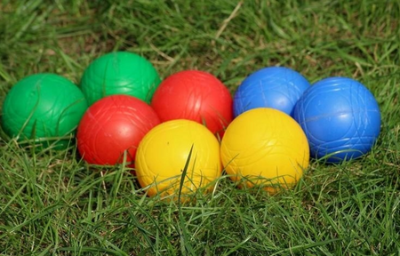 Kule do Gry francuskiej BOULE PETANQUE BULE petanka zestaw 8 kul 